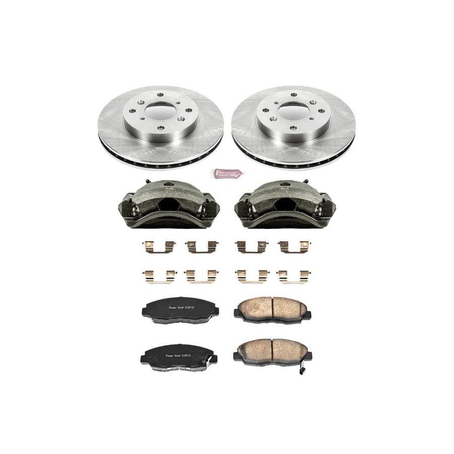 Power Stop KCOE1239 1-Click Autospecialty OE Replacement Brake Kit with Calipers For Acura CL 1998-1999 [Model Specific]