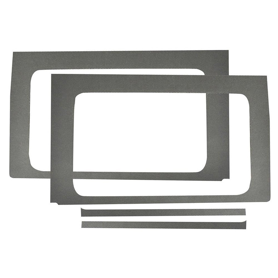 Design Engineering 050176 Boom Mat Grey Leather Look Sound Deadening Side Window Trim Kit Compatible with 4-Door Jeep Wrangler JL (2018-up)