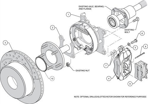P/S Park Brake Kit, FDLI Polished