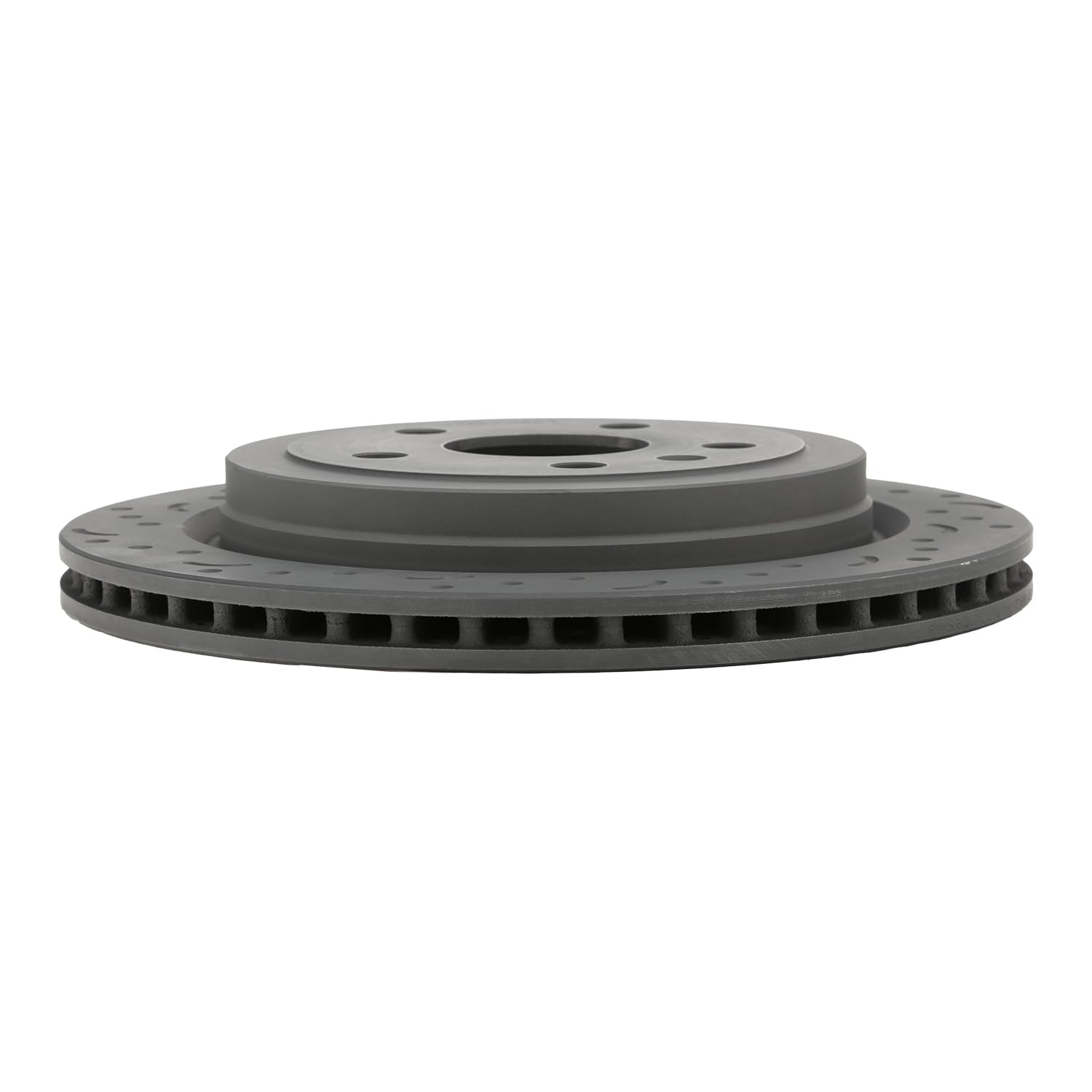 Talon Cross-Drilled and Slotted Vented Rotor, Hawk Performance Brakes, 12.4 in. Diameter, 1.89 in. Height