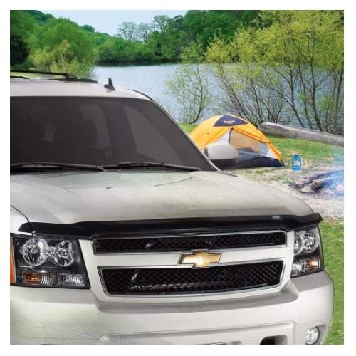 Hoodflector Bug Shield/Hood Protector Auto Ventshade [AVS] | Fits 2009-2018 Ram 1500, 2019-2023 Ram 1500 Classic Body (Excludes Sport/Rebel Models), 1 pc. | Dark Smoke - 21045