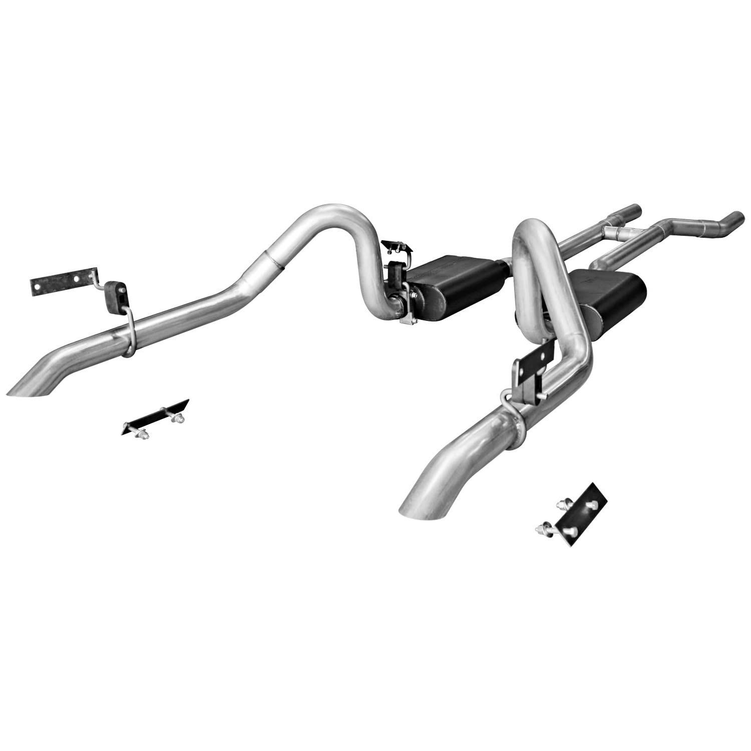 Flowmaster American Thunder 817282 Crossmember-Back Exhaust Kit 2.5 Inch Stainless Steel Compatible with 1967-1970 Ford Mustang with V8 engine