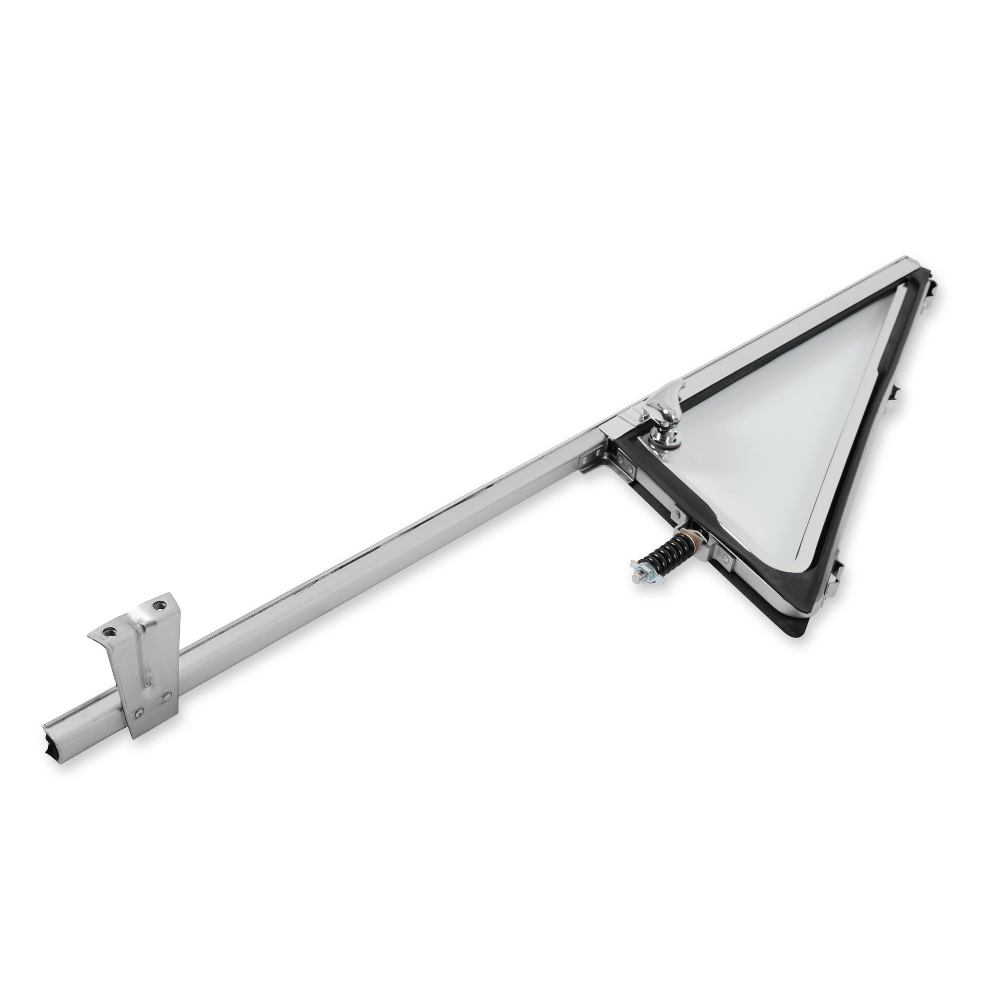 VWA72LHCLEAR Brothers Trucks Vent Window Assembly - Chrome - Clear - Left