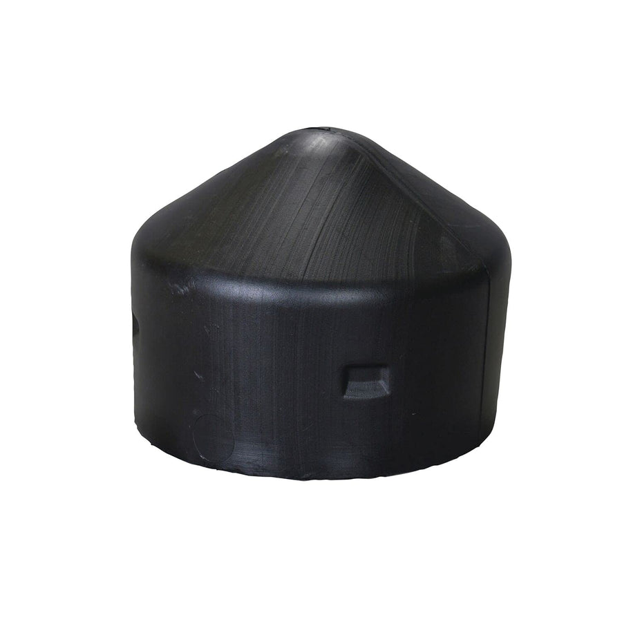 Bollard Post Cap Eagle 1758, Round, 5" Size, 5-27/32" Diameter, Black