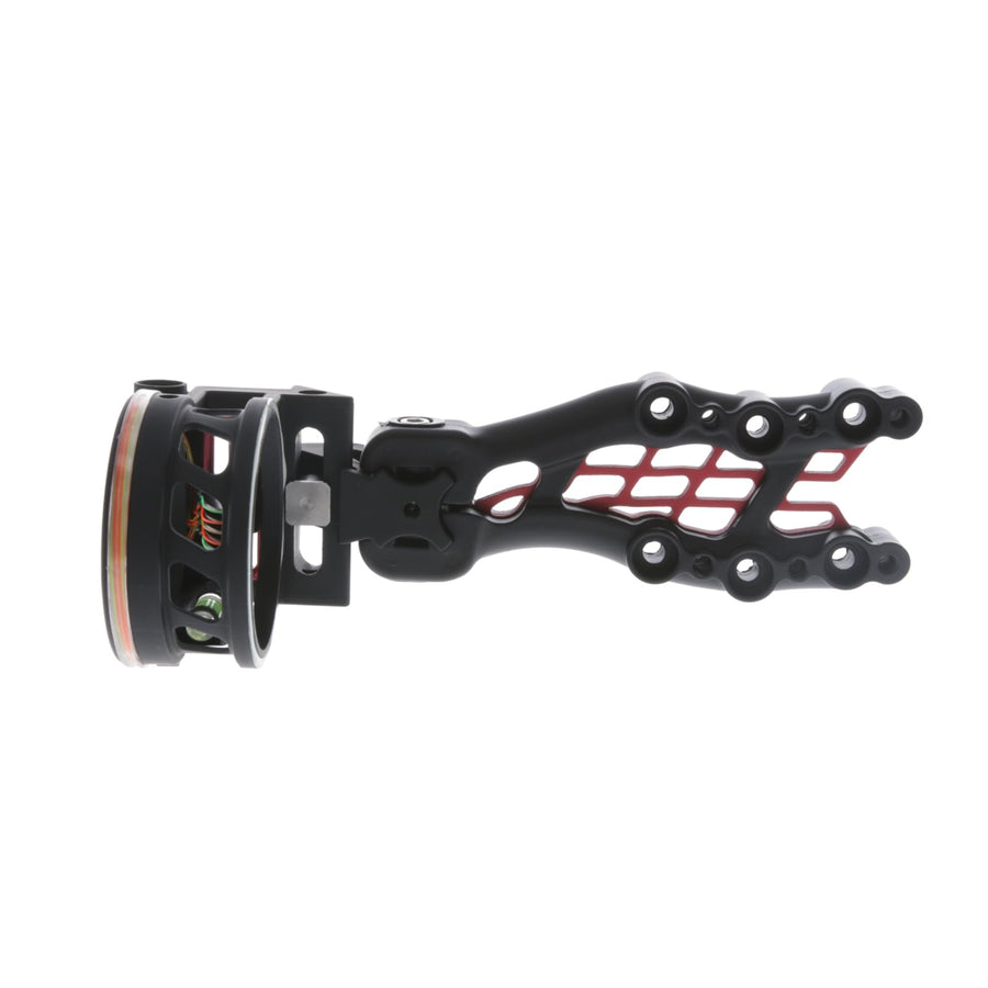 Carbon TRUGLO Hybrid 5-Pin Durable Ultra-Lightweight Carbon / Aluminum Archery Bow Sight with Large Circular Field of View - for Right & Left-Handed Shooters - Standard Adjustment