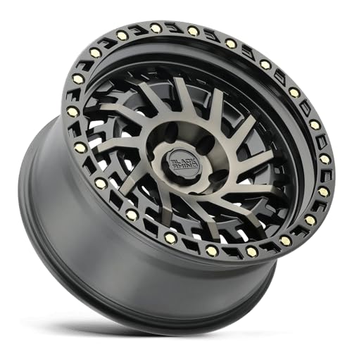 SHREDDER Black Rhino Hard Alloys 17X9, 6X5.5, 4.53, -12mm MATTE BLACK W/ MACHINED DARK TINT - 1790SHD-26140M12