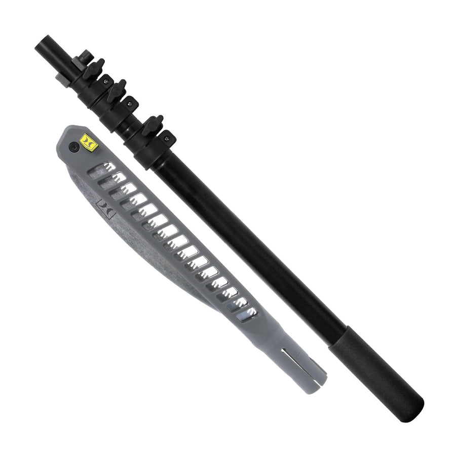 8ft Hawk Ranger Pole Saw with 11" High Carbon Steel SK5 Blade & Lightweight Aluminum Pole | Extendable Rugged Corrosion-Resistant Folding Hand Saw for Tree Trimming