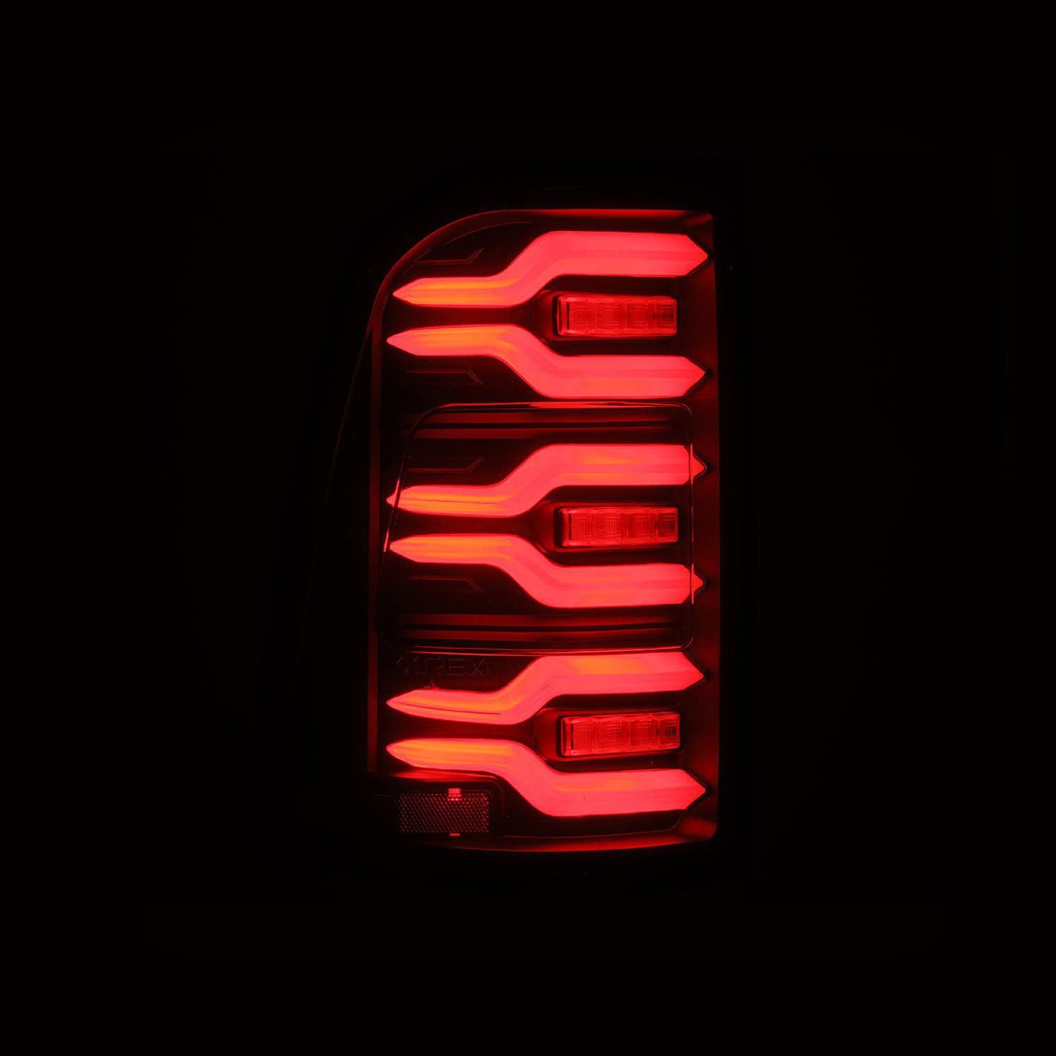 AlphaRex USA 19-21 Dodge Ram 1500 Luxx-Series LED Tail Lights Black w/Activ Light/Seq Signal