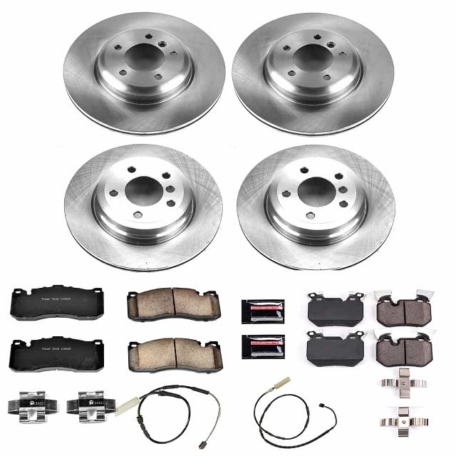 Power Stop KOE6005 Front and Rear Replacement Brake Kit-OE Brake Rotors & Ceramic Brake Pads For BMW 135i 2011-2013, BMW 135is 2013 [Model Specific]