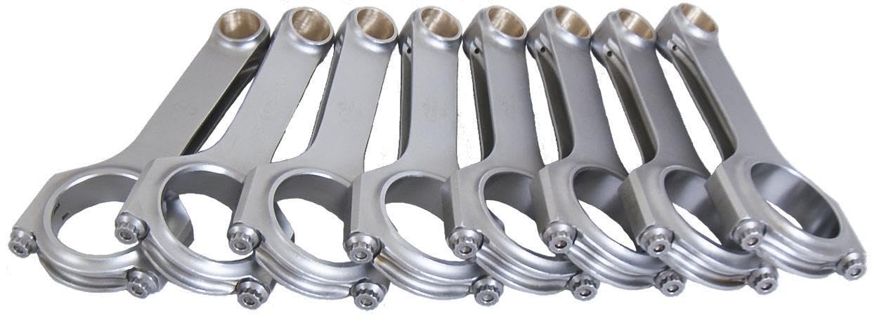 Eagle H-Beam 6125O3D Connecting Rods: Chevrolet, LS (set of 8) - common stroker rod