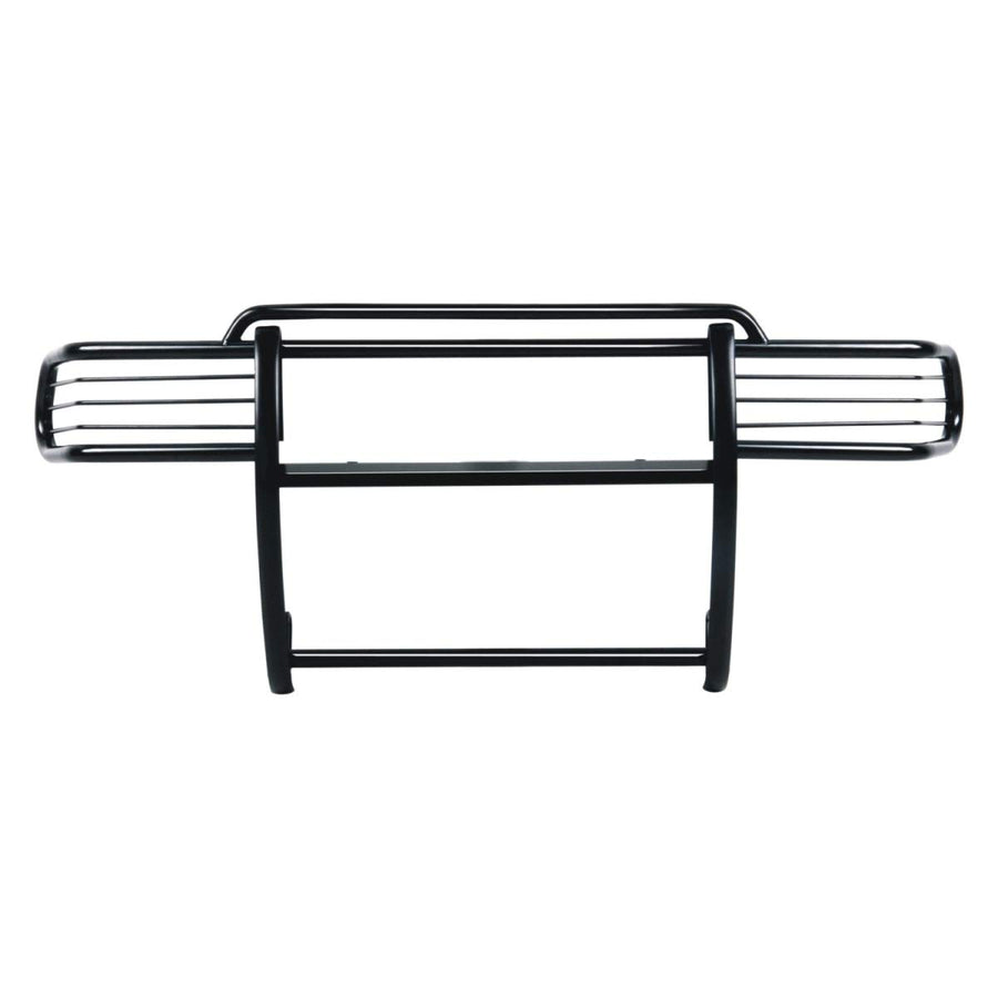 Truck Grille Guard TrailFX E0029B Fits 2016-2023 Toyota Tacoma Steel1-Piece Gloss Black Powder Coated Grille Guard with Brush Guard Includes Mounting Hardware