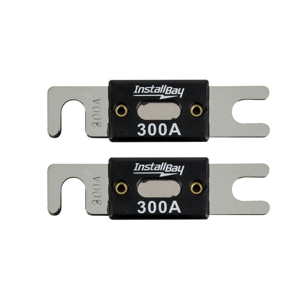 Install Bay 300 Amp ANL Fuses - ANL300-10 (10 Pack), Black