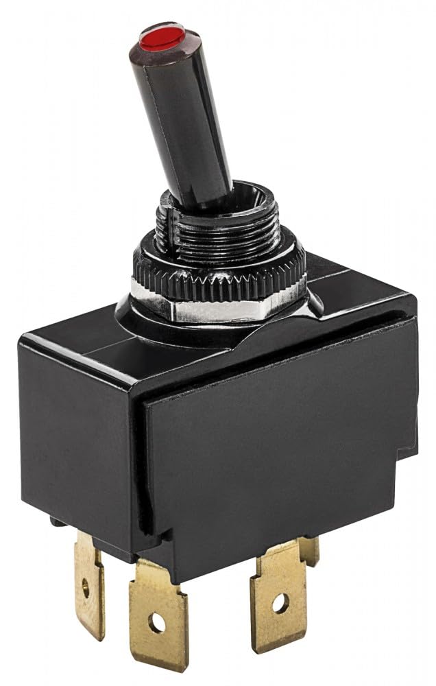 Lighted Tip Toggle Switch Whitecap S7054C [mom. On/