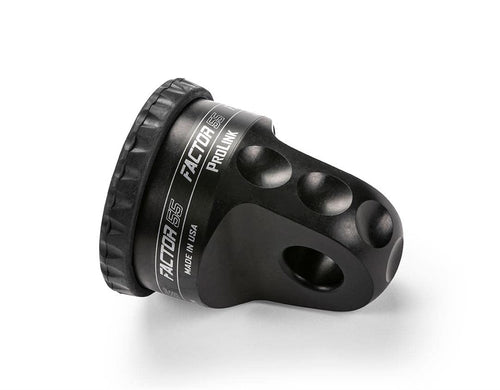 Factor 55 Prolink 00015-04 Original Shackle Mount Replaces Winch Hook with a Stronger Shackle D Ring Mount Max Load Rating 16,000 lb. Ideal for 4x4 Off Road Adventures - Black