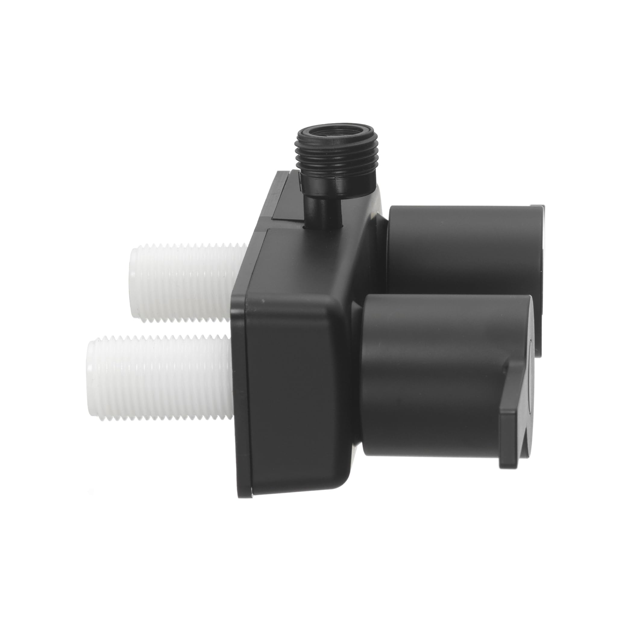 Dura Faucet Modern RV Shower Faucet Valve Diverter (DF-SA100M-MB) – Matte Black, Dual Lever Handles, 4-Inch Center, Lightweight Construction, Lead-Free, Easy 2-Hole Installation