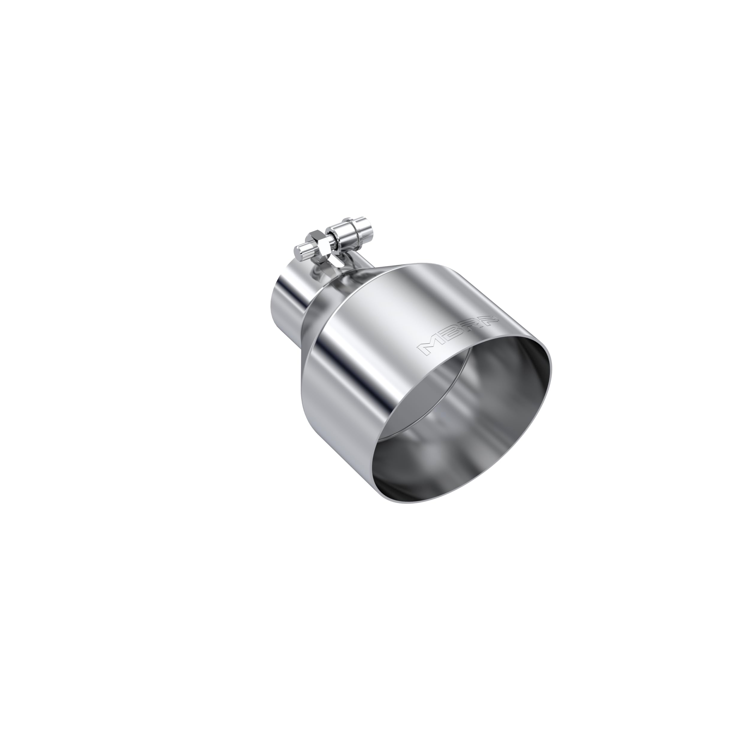MBRP T304 Stainless Steel Universal Tip 2.5in ID / 5in OD Out / 6.5in Length Angle Cut Single Wall