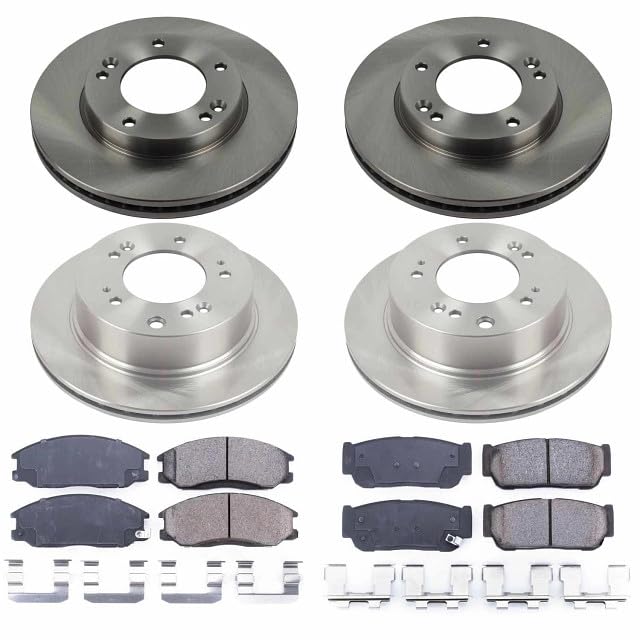 Power Stop KOE5909 Front and Rear Replacement Brake Kit-OE Brake Rotors & Ceramic Brake Pads For Kia Sorento 2007-2009 [Model Specific]