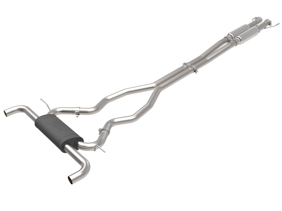 Vulcan Series aFe POWER 49-33133 2-1/2 IN 304 Stainless Steel Cat-Back Exhaust System, fits Ford F-150 2021 V6-2.7L/3.5L (tt)/V8-5.0L