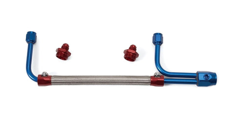 Adjustable Edelbrock 8101 Braided Stainless Steel Dual Feed Fuel Line Kit