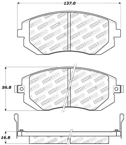 Sport Brake Pads StopTech 309.09290 with Shims and Hardware