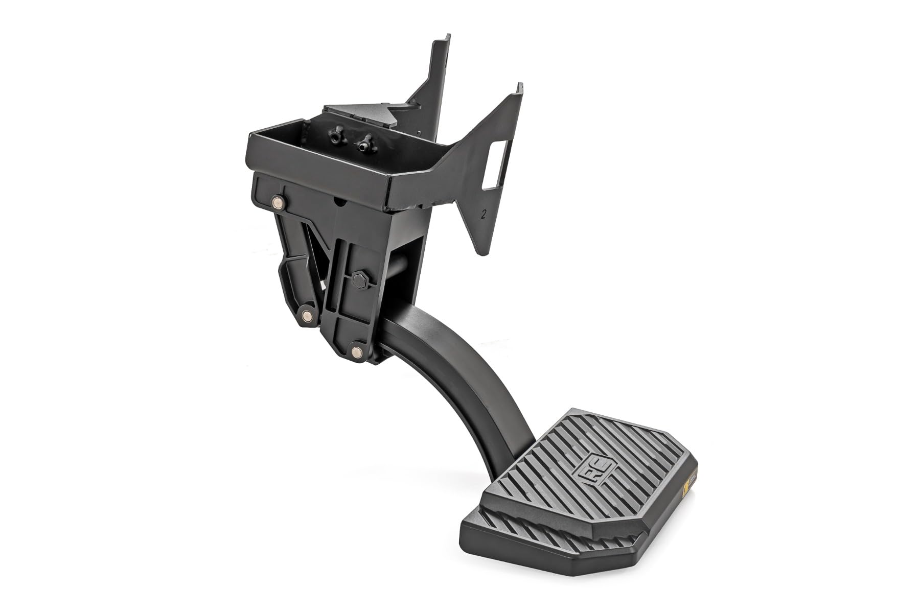 Rough Country Retractable Manual Bed Step for Ford F-150/Lightning (2021-2025) - 6" Wide Non-Slip Aluminum TailgateStep, 330 lb Capacity, Easy Bolt-On Install