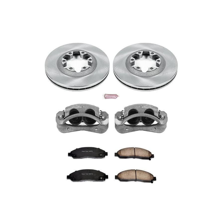 Power Stop KCOE2066 Replacement Autospeciality Front Caliper Kit- OE Rotors, Ceramic Brake Pads, Calipers For Chevy Colorado, GMC Canyon, Isuzu i-, Isuzu i-290, Isuzu i-, Isuzu i-370 [Model Specific]