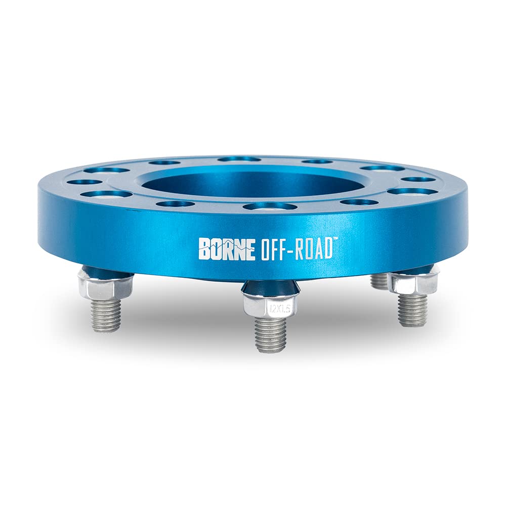 Borne Mishimoto Off-Road Wheel Spacers 6X139.7, 78.1mm Center Bore, M14 X 1.5, 1.00" Thick, Blue