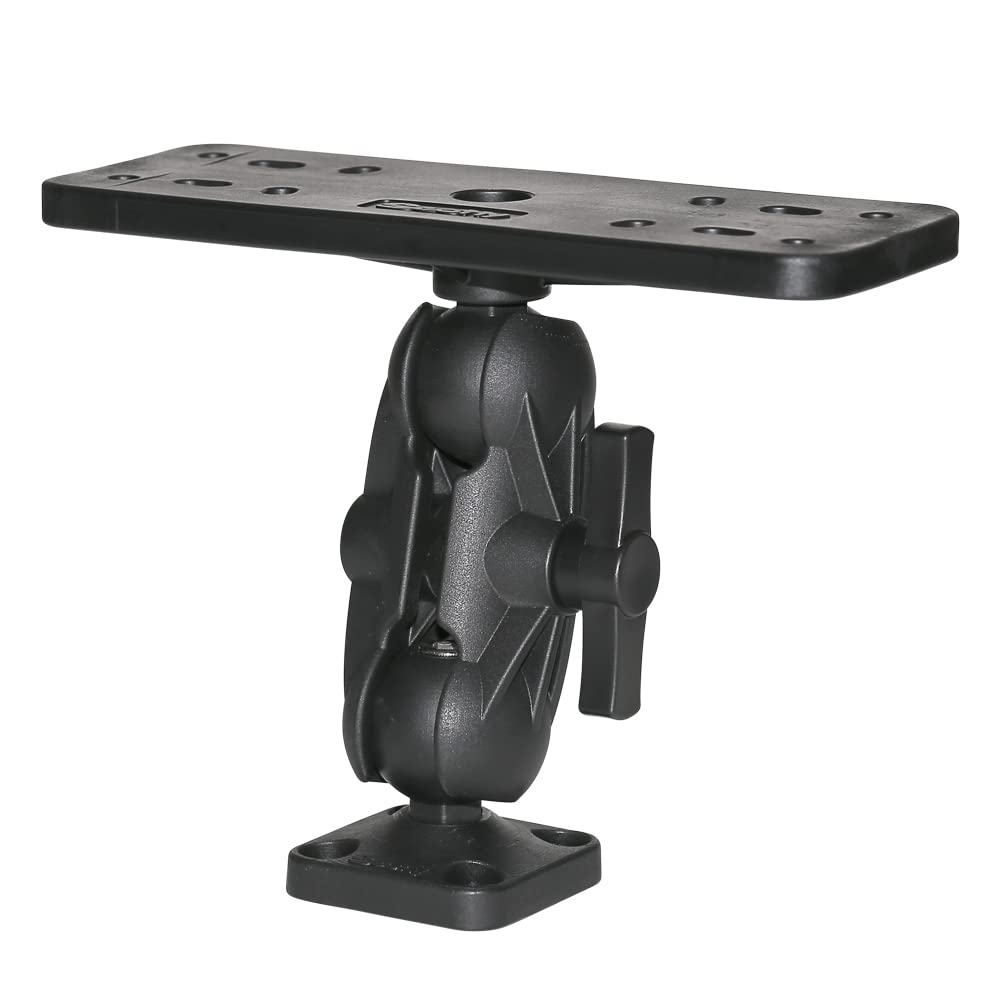 Ball-Mount Scotty 0163 Fish Finder and Universal Mounting Plate , Black , Large