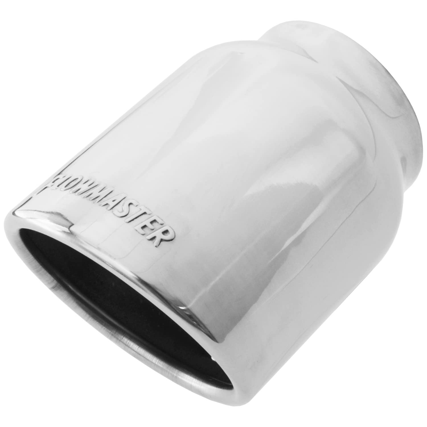 Exhaust Tip Flowmaster 15371 4 Inch Rolled Angle Cut Polished 304 Stainless Steel Fits 3 Inch Tubing Weld On