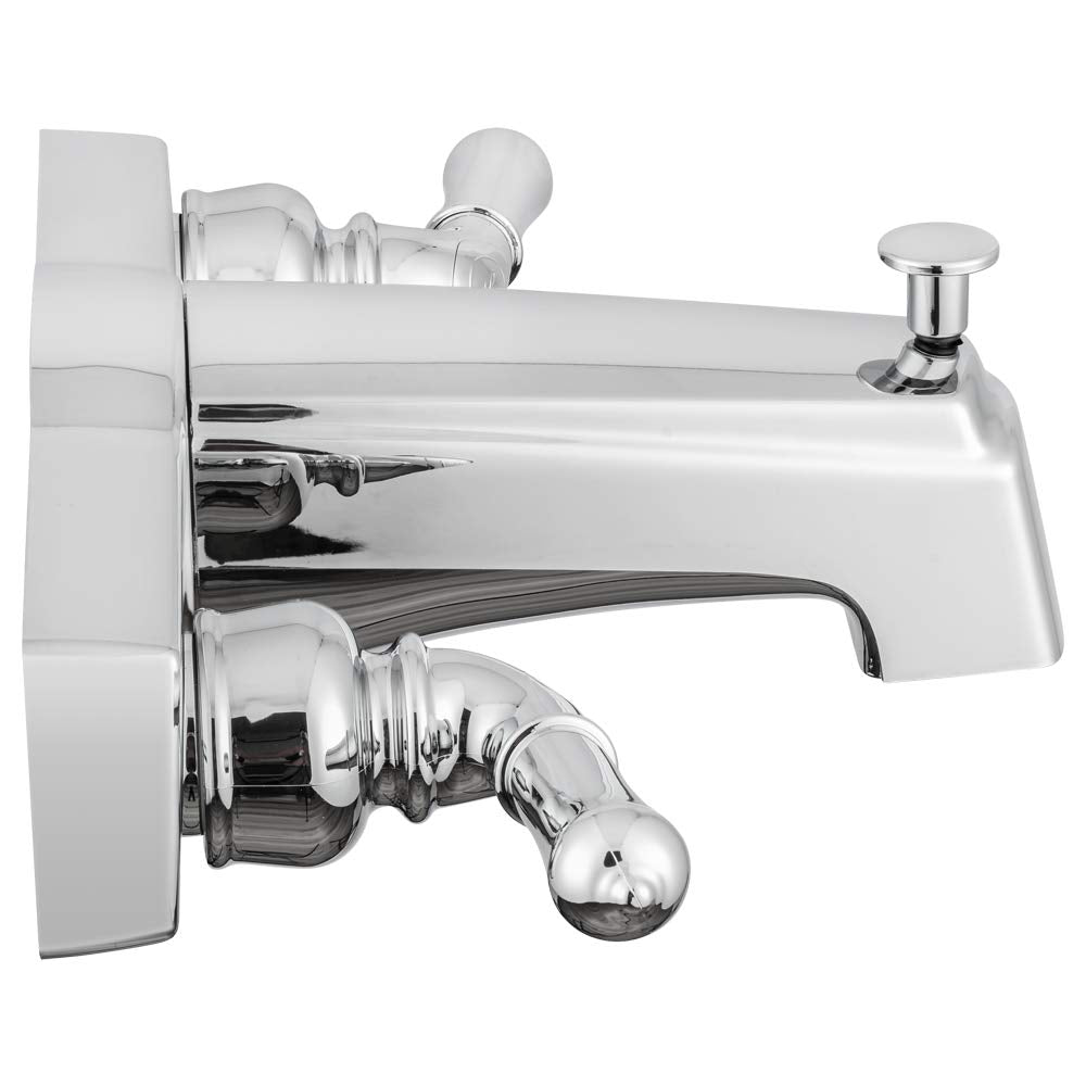 Dura Faucet Two Handle Economical Classic Tub and Shower Faucet Diverter for Handheld Shower (Chrome Polished)