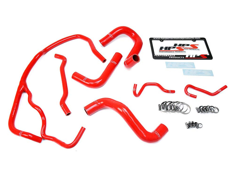 Red HPS Silicone Radiator Hose Kit Coolant OEM Replacement 57-1725-RED