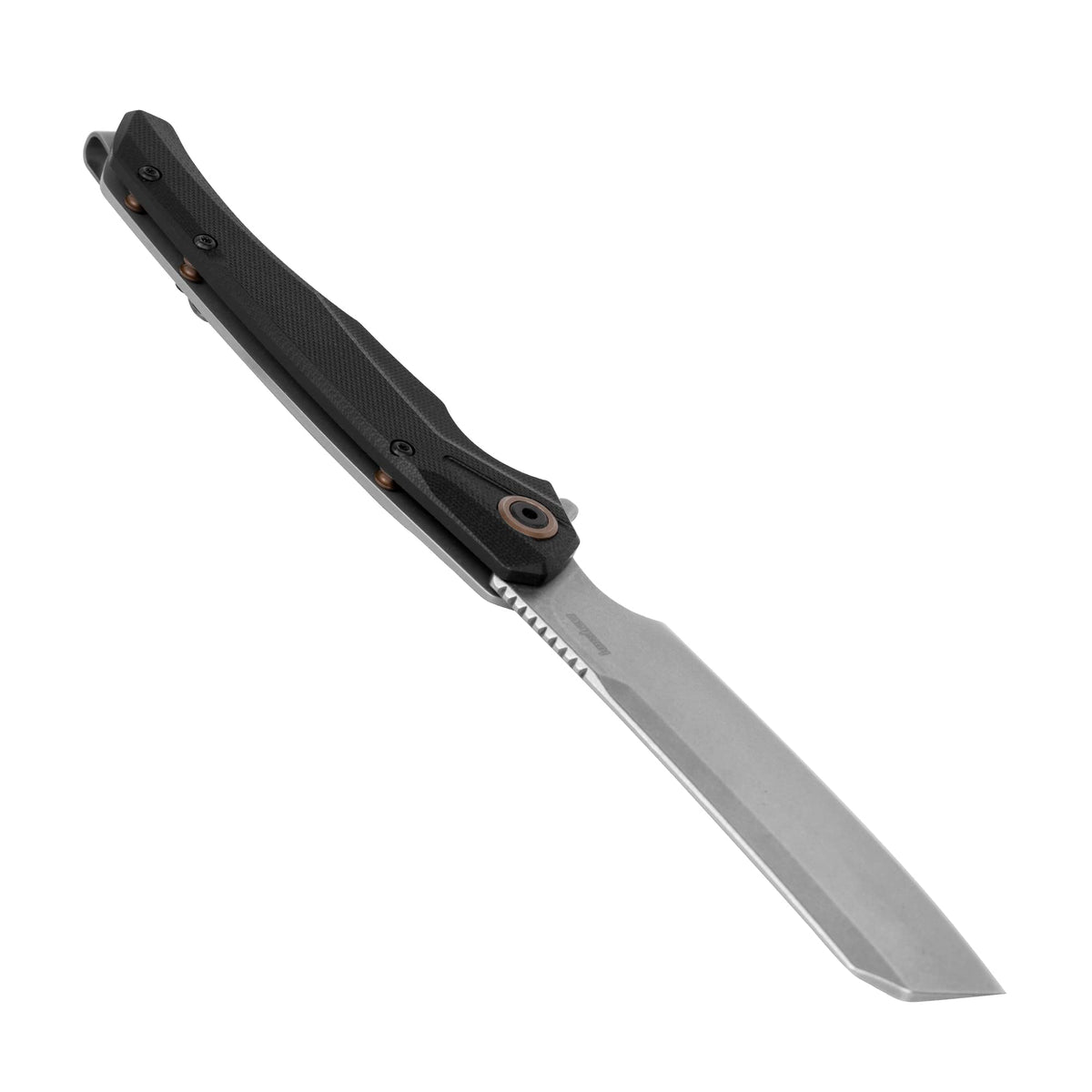 Kershaw Cleaver Strata Pocket Knife, Black, 4 Inch High-Carbon Steel Blade, EDC with Manual Opening, Deep-Carry Pocketclip, Everyday Carry Pocket Knife for Men and Women