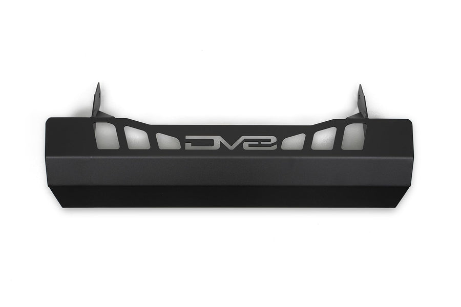 Sway Bar Disconnect Skid Plate DV8 Offroad for 2018-2025 Jeep JL & JT | Protects Rubicon Sway Bar Disconnect Motor | Conceals Crash Bars When OEM Bumper is Removed | Vented for Airflow to Engine Bay