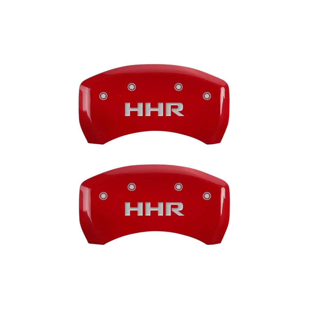 MGP Caliper Covers HHR 14224SHHRRD Red Caliper Covers - Engraved Front & Rear44; Set of 4
