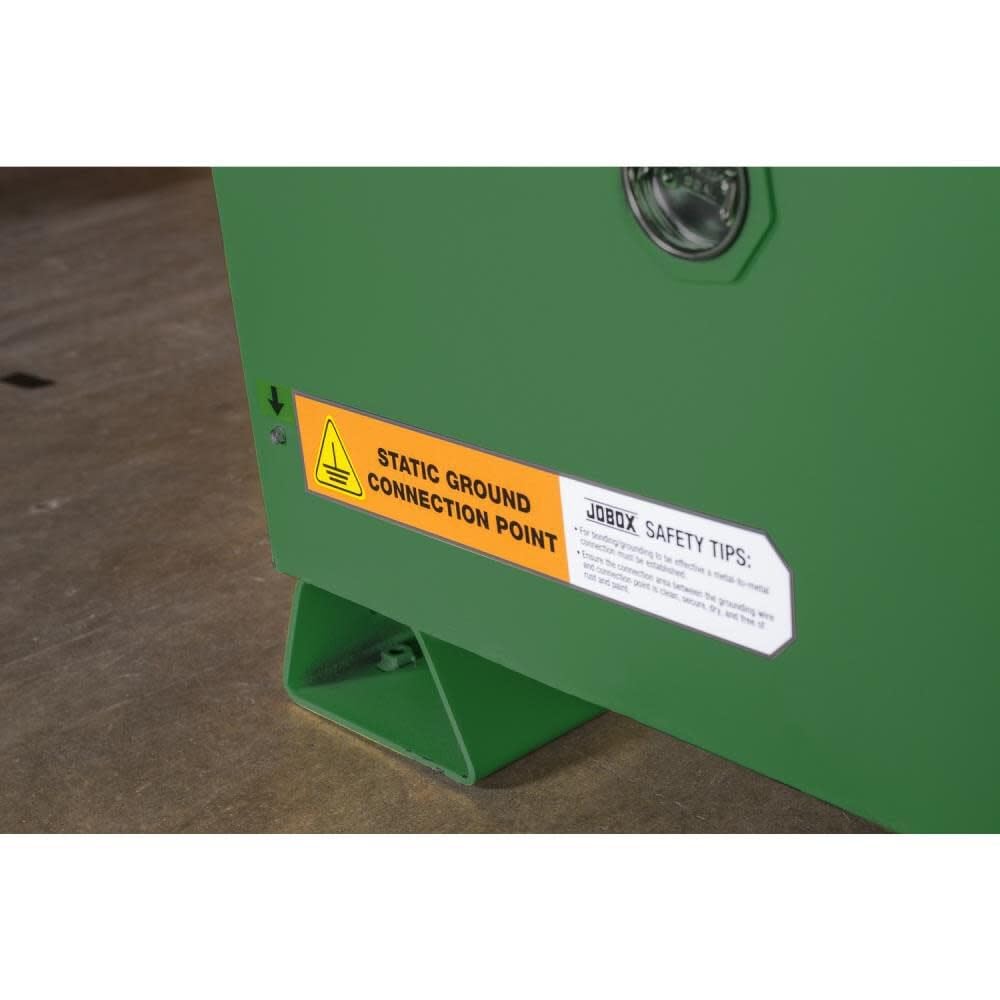 30 Gallon Crescent Jobox Pesticide Self Closing Safety Cabinet - Green