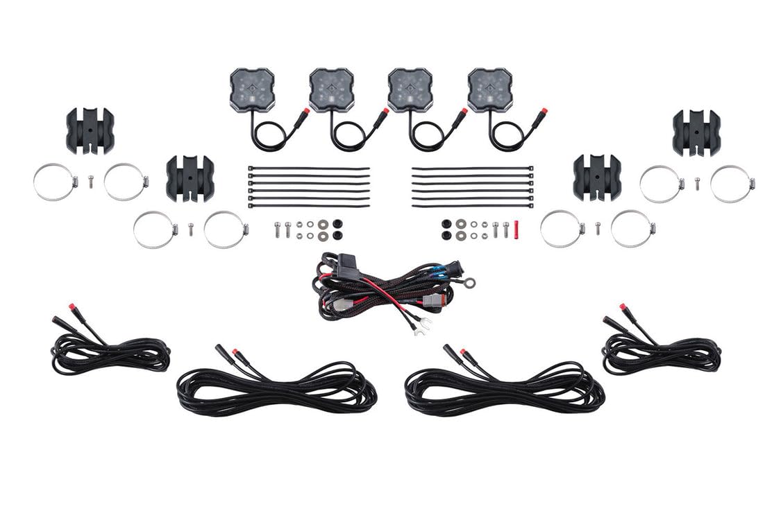 Stage Series Diode Dynamics Rock Light Installer Kit for Honda Talon, RGBW
