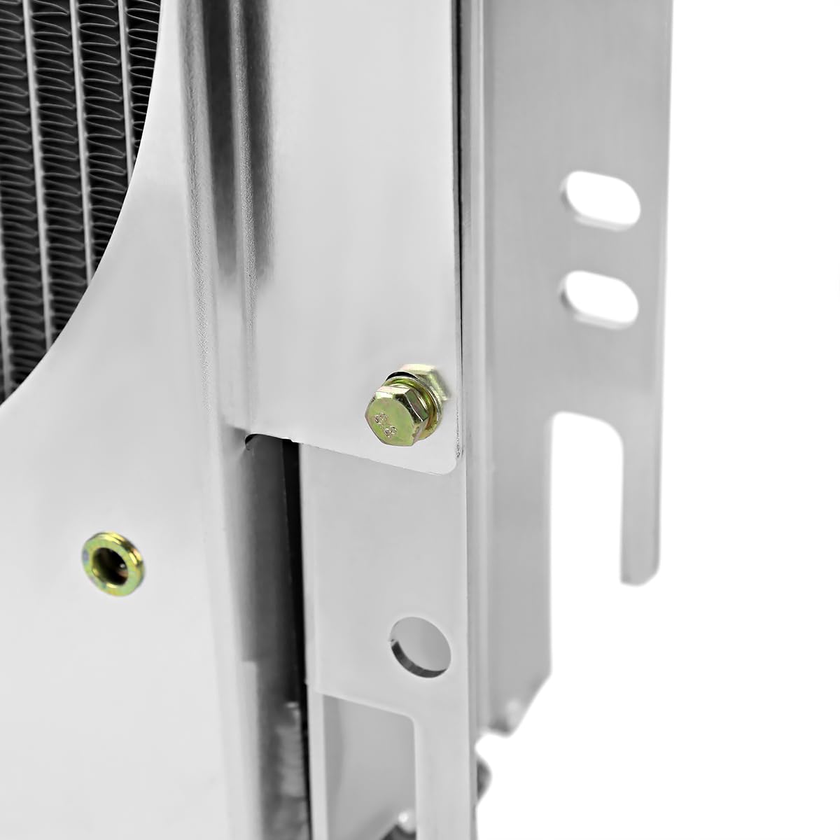 Cooling Spec-D Tuning Aluminum 3 Row Radiator with Fan Shroud Compatible with 1963-1968 Chevrolet Bel Air
