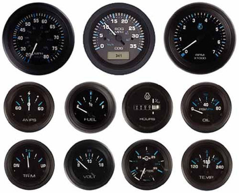 Sierra International 68397P Eclipse Speedometer Kit, 20 to 80 MPH Dial Range Scratch Resistant, 3" Pitot Type