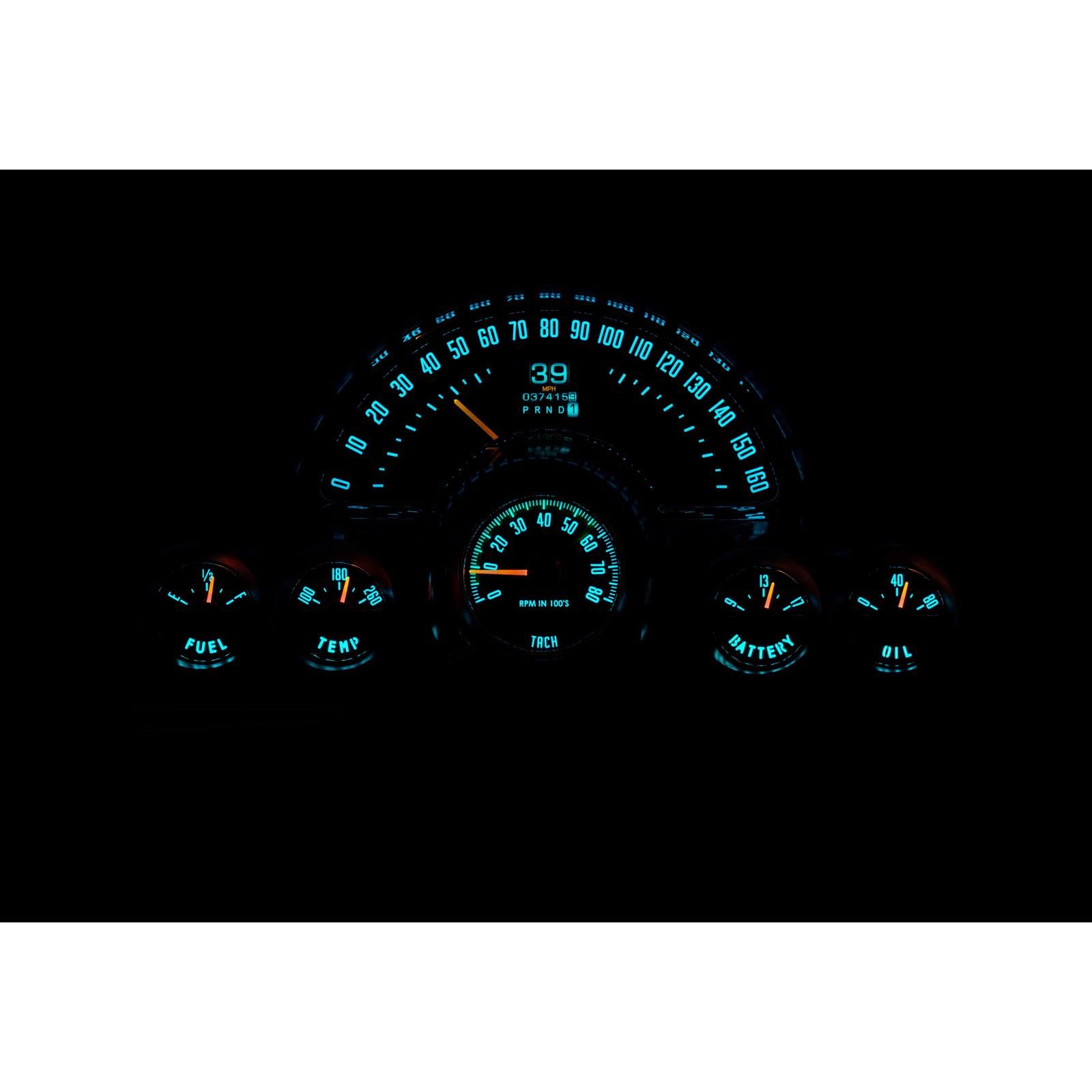 Dakota Digital Retrotech Gauge Instrument System RTX-58C-VET-X Compatible with 1958-62 Chevy Corvette