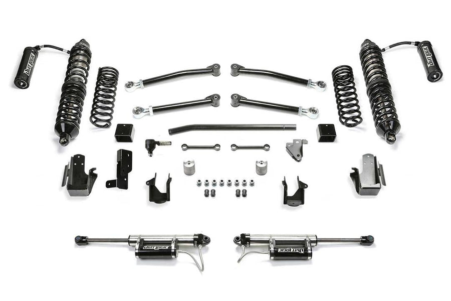 21-22 Jeep JL Fabtech 4WD Gas 3in Trail w/DLSS 2.5 Cpoilover Resi & RR DLSS Resi (K4230DL)