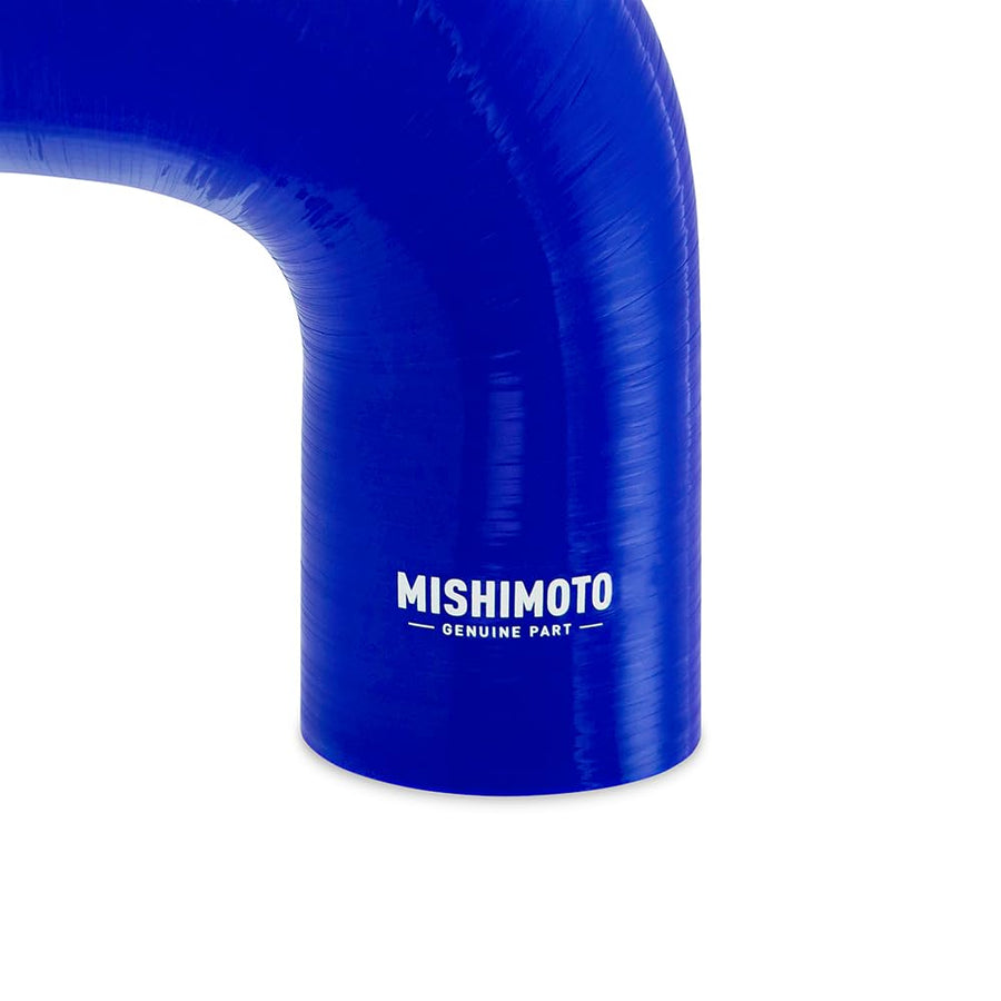 Mishimoto 90-Degree MMCP-R90-3035BL Silicone Transition Coupler, 3.00" to 3.50", Blue