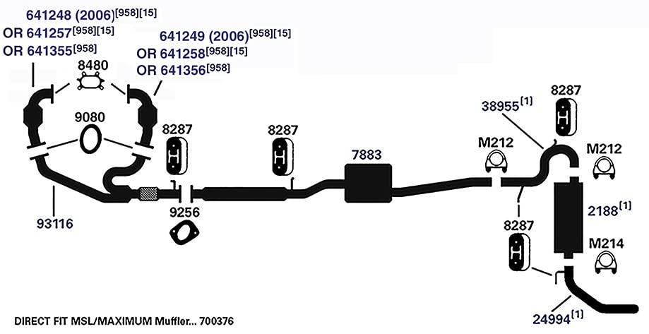 Muffler AP Exhaust 7883