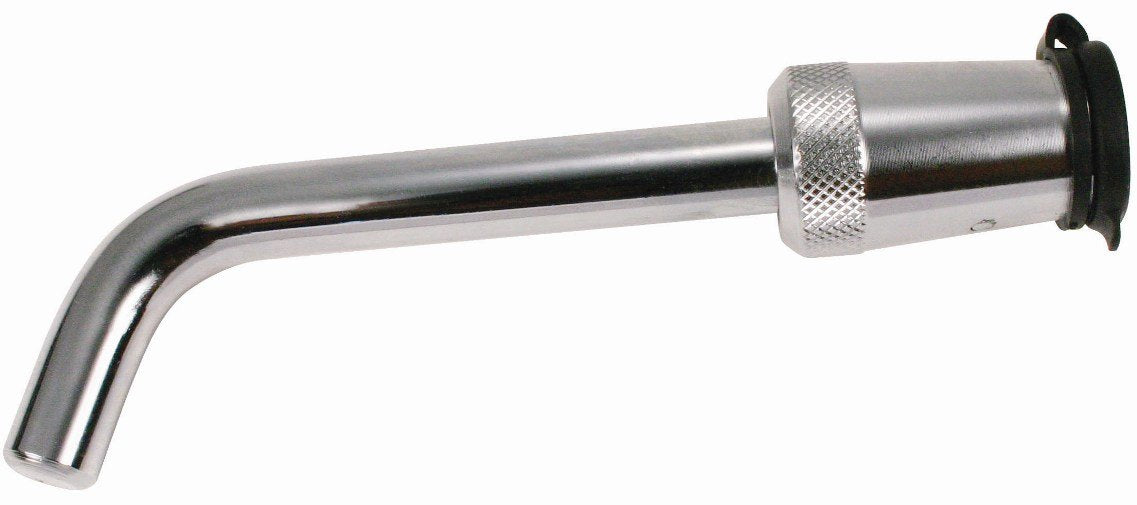 5/8" Dia. Trimax Deluxe Key Bent Pin Receiver Lock, 3-1/2" Span TR200, Clam Packaging, Chrome