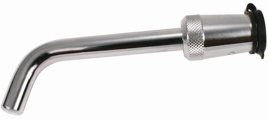 5/8" Dia. Trimax Deluxe Key Bent Pin Receiver Lock, 3-1/2" Span TR200, Clam Packaging, Chrome