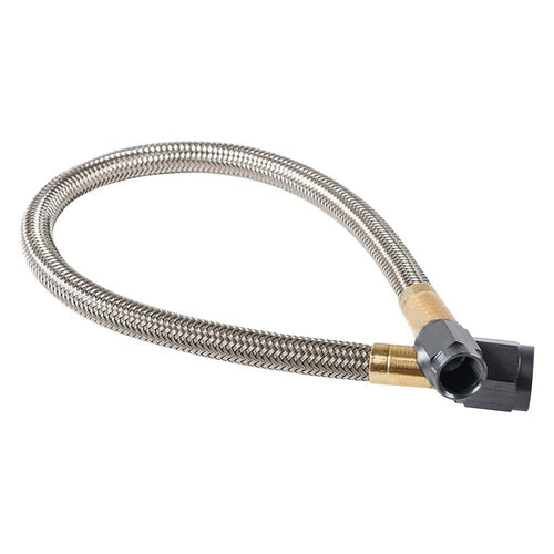 NOS 4An To 3An S.S. Braided Hose,1Ft, Black