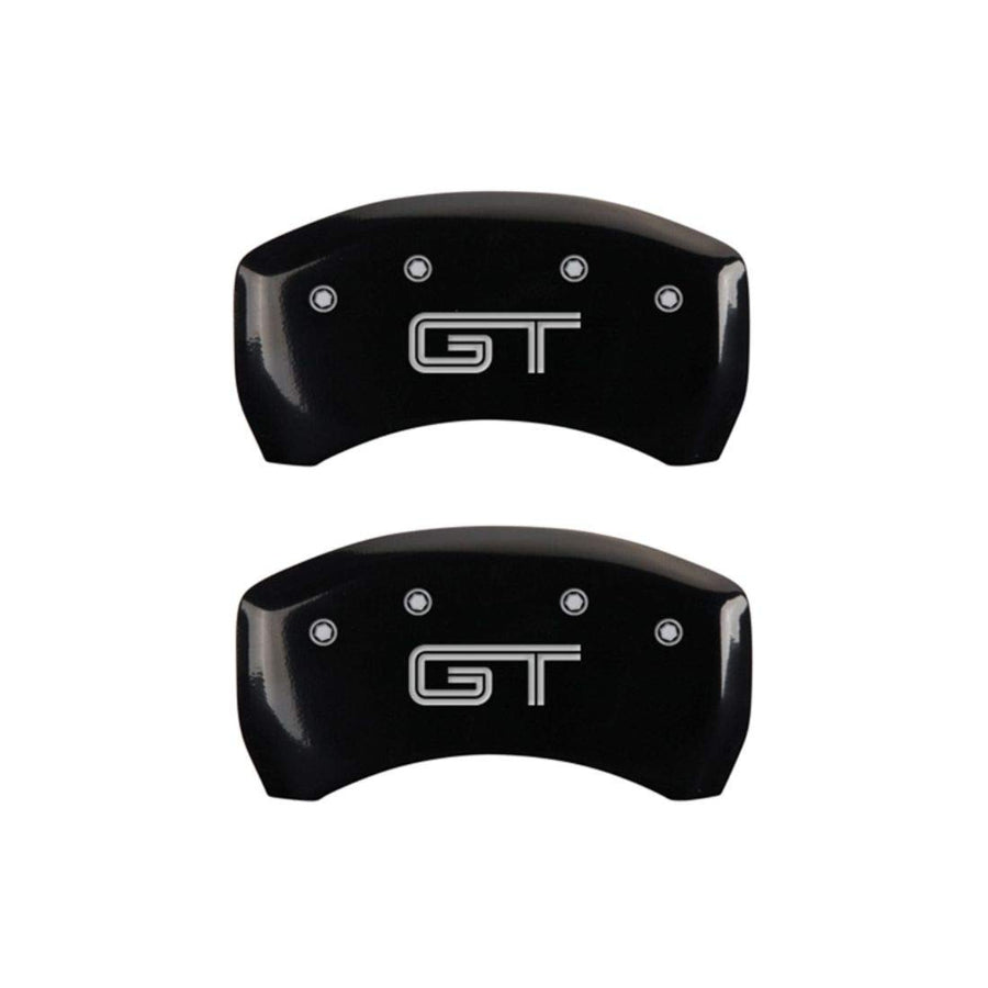Black MGP Caliper Covers Engraved with Silver Mustang/GT 10010RMGTBK (Set of 2)
