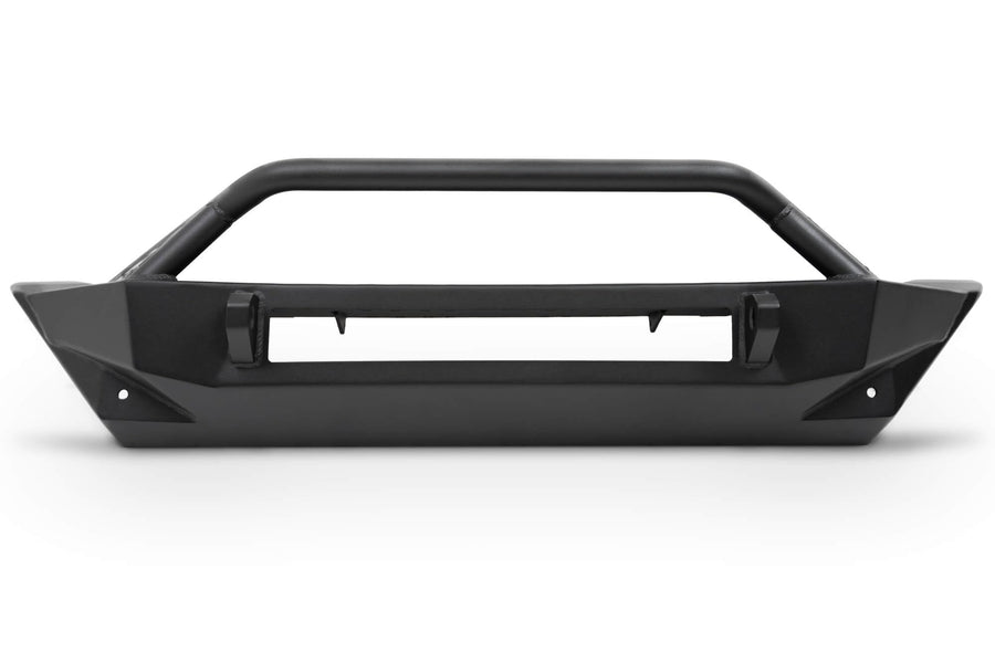 Stubby FS-1 Series Front Bumper for the 2007-2025 Jeep Wrangler JK/JL & Gladiator JT | High Clearance Stubby Winch Bumper | Tubular Bull Bar | Retains OEM Sensors | Fully Bolt-On | DV8 Offroad