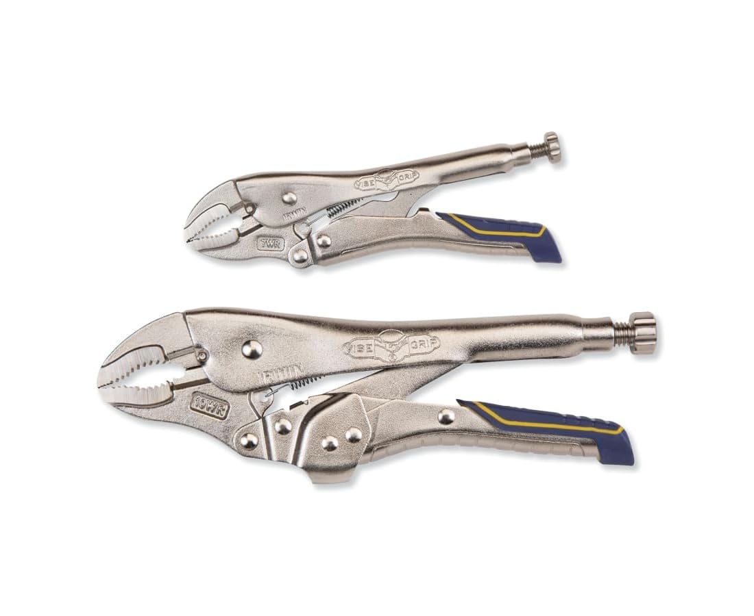 Locking Pliers IRWIN VISE-GRIP Combo Pack, Curved Jaw, 7-Inch & 10-Inch (IRHT82590)