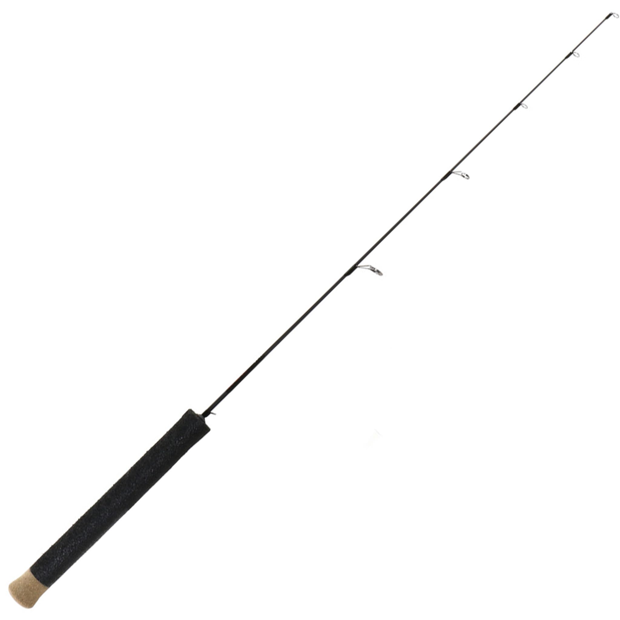 38” Katana Medium Ice Fishing Rod – 30T Solid Graphite Blank with Tsuka Lightweight Handle, Oversized Fly Guides & Carbon Construction – Strong, Lightweight Rod for Walleye, Trout & Predator Species