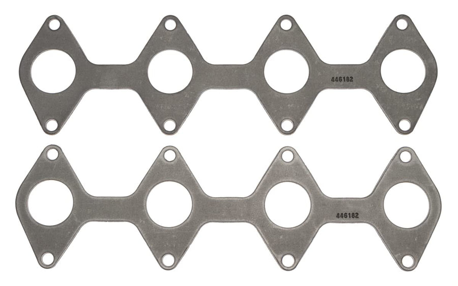 SCE Exhaust Gaskets Header/Manifold Gasket, 1.500 in Round Port, 0.150 in Thick, Graphite, Ford Modular, Pair